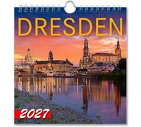 Kalender Dresden 2027: 13,5x14 cm - Tischkalender Dresden 2027