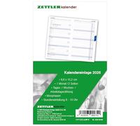 Kalender-Ersatzeinlage 2026 - für den Taschenplaner Typ 520 - 8,8x15,2 cm - 1 Monat auf 2 Seiten - separates Adressheft - faltbar - Notiz-Heft - 520-6198