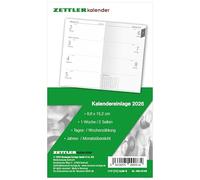 Kalender-Ersatzeinlage 2026 - für den Taschenplaner Typ 560 - 8,8x15,2 cm - 1 Woche auf 2 Seiten - separates Adressheft - Notizheft - 560-6198