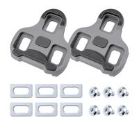 Kalexion Cleats per Bicicletta Look Keo Grip - Pedali Autobloccanti per Pedali a Scatto per Bici da Strada, Grigio, 4,5°, Antiscivolo