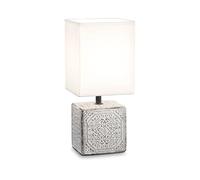 Lampade Da Scrivania Shabby Chic - Provenzale Kali'-1 Metallo Bianco 1 Luce E14