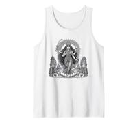 Kali Dea indù Sacro Potere Divino Line Art Canotta