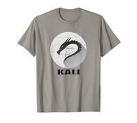 Kali Linux Tee Slogan graffiato Logo Drago Open Source Os Maglietta