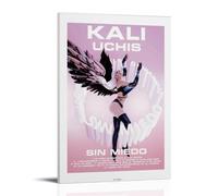 Kali Uchis - Poster su tela Sin Miedo, decorazione per il soggiorno, per la camera da letto, per la casa, per la camera da letto, per la casa, per la camera da letto, 40 x 60 cm
