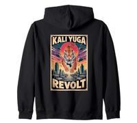 Kali Yuga Revolt Cavalca la Tigre Tradizionalista Felpa con Cappuccio