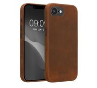 kalibri Custodia in Pelle Compatibile con Apple iPhone 16e - Custodia Back Cover Protettiva Case Posteriore