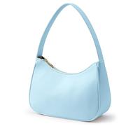 KALIDI - Borsa a tracolla da donna in pelle, piccola borsa chic ideale per appuntamenti e uscite quotidiane, Blu, 10.23 X 3.93 X 7.3In