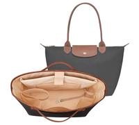 KALIDI Borsa Organizer Insert per Longchamp Le Pliage L Xtra, con Custodia Laptop Ultraleggera Impermeabile Divisore Interno Aggiornato Borsa Tote Borsa a Mano Borsetta, Grande Pro Nero