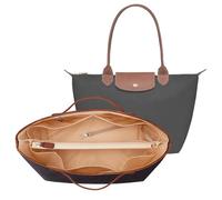 KALIDI - Borsa organizzatrice per Longchamp Le Pliage L Xtra, ultraleggera, impermeabile, migliorata, divisorio interno, borsa a mano, borsa da mano, grande, colore nero