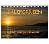 KALIFORNIEN Küstenimpressionen (Wandkalender 2027 DIN A4 quer), CALVENDO Monatsk
