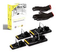 KALIGEN® ✮ Trappola per topi e ratti ✮ | PACK 4 | Professionale, potente e riutilizzabile XXL *2 + Trappola per topi *2 | Trappola gorilla | Esca efficace al 100% | Plastica senza veleni al 100%
