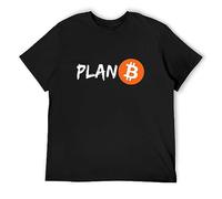KALIKADUO Bitcoin Plan B Crypto Currency Crypto Millionaire Stock Stocks Unisex 100% Cotton Short-Sleeve T-Shirts Black S