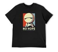 KALIKADUO No Hope Marvin The Hitchhikers Guide To The Galaxy Unisex 100% Cotton Short-Sleeve T-Shirts Black XXXL