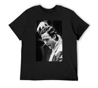KALIKADUO Ted Bundy Serial Killer Unisex 100% Cotton Short-Sleeve T-Shirts Black XL