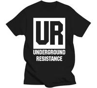 KALIKADUO Underground Resistance Records Detroit Techno Ur EDM House Sportswear Unisex O-Neck 100% Cotton Short-Sleeve T-Shirts Black XL