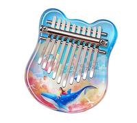 Kalimba 17 Tasti 10 Tasti Kalimba Mini Tastiera Musicale In Acrilico Trasparente Kalimba Strumento Blossoms Kalimbas Piano(A)