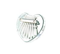 Kalimba 17 Tasti Amanti della Musica Mini Organo A Pollice Trasparente Kalimba in Acrilico Strumento A Tastiera 8 Tasti(D)