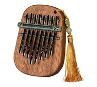 Kalimba 17 Tasti Kalimba Per Esercizi A 8 Tasti In Legno Compatto Con Martello Per Accordatura Stile Retrò Pianoforte(B)