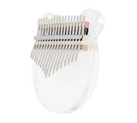Kalimba 17 Tasti Kalimba Thumb Piano 8/17 Tasti Acrilico Trasparente Arcobaleno Orsetto Forma Finger Piano Strumento Musicale(B17)