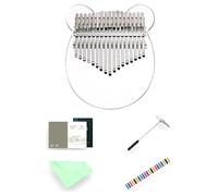 Kalimba 17 tasti Thumb Piano, pianoforte per dita in acrilico trasparente