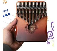 Kalimba 21 Key Legno Kalimba Piano per pianoforte sintonizzato Piano per le dita del palmare con intaglio portatile per bambini, adulti, principianti, Flowerkalimba