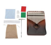 Kalimba 21 Keys Piano per pollice, pianoforte di dito portatile con note musicali incise per principianti per adulti per bambini amanti della musica (Se mettre à la voile) (Cerf de forêt) (Papillon