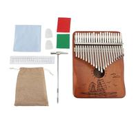 Kalimba 21 Keys Piano per pollice, pianoforte di dito portatile con note musicali incise per principianti per adulti per bambini amanti della musica (Se mettre à la voile)