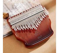 Kalimba a doppio strato 34 tasti portatile per principianti impiallacciato pianoforte da pollice con custodia da trasporto set di strumenti per accordatura in legno pianoforte per meditazione suono