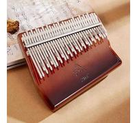 Kalimba a doppio strato 34 tasti portatile per principianti impiallacciato pianoforte da pollice con custodia da trasporto set di strumenti per accordatura in legno pianoforte per meditazione suono