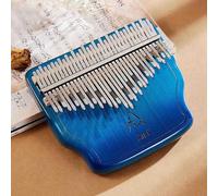Kalimba a doppio strato 34 tasti portatile per principianti impiallacciato pianoforte da pollice con custodia per il trasporto set di strumenti di accordatura in legno pianoforte per meditazione suono