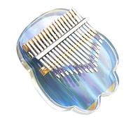 Kalimba Acrilico 17 Note Portatile, Mini Pianoforte Tondo