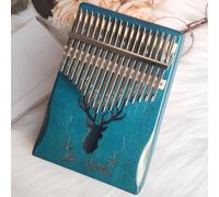 Kalimba Adulto Questo Set Di Kalimba A 17 Tasti Accordato A Mano È Disponibile In Uno Strumento Portatile.(Reindeer blue)