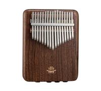 Kalimba elettrica a 17/21 tasti con pickup incorporato, pianoforte a pollice con equalizzatore professionale, strumento a tastiera in legno di noce completamente impiallacciato(17Key)