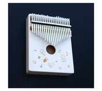 Kalimba Finger Piano Pianoforte Kalimba A 21 Tasti In Legno Massello Bianco Con Martello Per Accordatura E Accessori Per Principianti (Color : 03)
