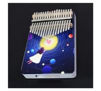 Kalimba Finger Piano Pianoforte Portatile Da Dito In Legno Color Kalimba A 17 Tasti Per Principianti, Strumento Professionale Dipinto (Color : 06)