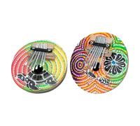 Kalimba Finger Piano Portatile in Cokernut Shell, Mini | Acciaio, Suono Bello e Naturale, per Principianti, Strumento Compatto da Portare Sé Colore Casuale