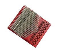 Kalimba Finger Piano Strumento Musicale Portatile Con Tastiera Per Pianoforte Portatile A 34 Tasti Kalimba Cromatico Rosso A Doppio Strato (Color : 01)