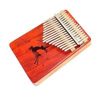 Kalimba Finger Piano Strumento Portatile Per Pianoforte A Dito In Legno Di Palissandro Rosso Kalimba A 17 Toni Per Gli Amanti Della Musica (Color : 02)