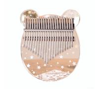 Kalimba in acrilico trasparente, 17 tasti, per principianti, facile esperienza di gioco, con manuale completo (lingua italiana non garantita)