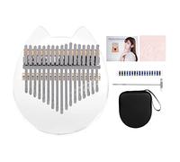 Kalimba in acrilico trasparente pianoforte da pollice a 17 tasti con martello accordo, regalo per bambini, adulti, principianti, Kalimba in acrilico professionale, pianoforte da pollice a 17 tasti,