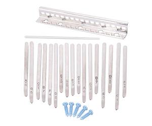 Kalimba Keys 17 Note Replacement Set | Long - lasting Stainless Steel Thumb Piano Keys | DIY Tuning Parts for Beginners/Musicians | with Carved Scales & Full Hardware Kit