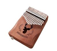 Kalimba Pianoforte A Pollice A 17 Note, Strumento Per Pianoforte Da Dito Kalimba Singolo E Doppio, Scatola Elettrica In Mogano A 17 Note(Retro)