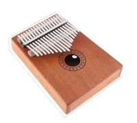 Kalimba Pianoforte A Pollice Kalimba In Legno Massello A 17 Tasti Professionale In Mogano Lucido Con Protezione Per Le Mani Strumento Musicale(C)