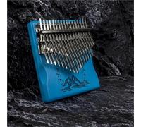 Kalimba Pianoforte A Pollice Kalimba Professionale Portatile In Legno Massello A 34 Tasti Disponibile Nei Colori Rosso Giallo Marrone E Blu(Blue)