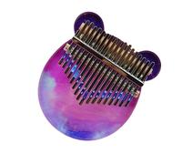 Kalimba Pianoforte da dito Kalimba acrilico colorato per principianti nebulosa da sogno dipinto a 17 toni