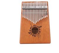 Kalimba portatile a 17 note, in mogano massiccio, pianoforte da pollice per principianti, include un martello per accordatura e una guida allo studio (talismano antico)