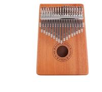 Kalimba portatile a 17 note, in mogano massiccio, pianoforte da pollice per principianti, include un martello da accordatura e una guida allo studio (alfabeto)