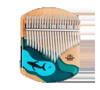 Kalimba professionale 17/21 chiave Kalimba creazione scala cromatica marimba strumento musicale musica scala cromatica carino strumento musicale (Size : 17)