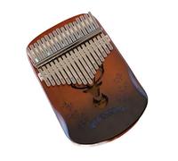 Kalimba Professionale 17 Note Kalimba Piano Per Le Dita Per Principianti 17 Noto Semplice E Facile Da Imparare Per Il Pollice(Brown,3/4)