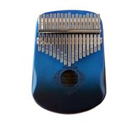 Kalimba professionale Amante della musica rotondo in mogano massiccio mini strumento per il pollice pianoforte cromatico strumento carino Limba (Color : 3/4)